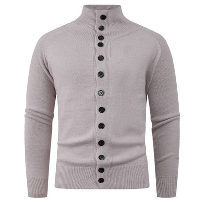 Herren Strickcardigan | Moderner Stehkragen & Knopfverschluss für Stil & Komfort