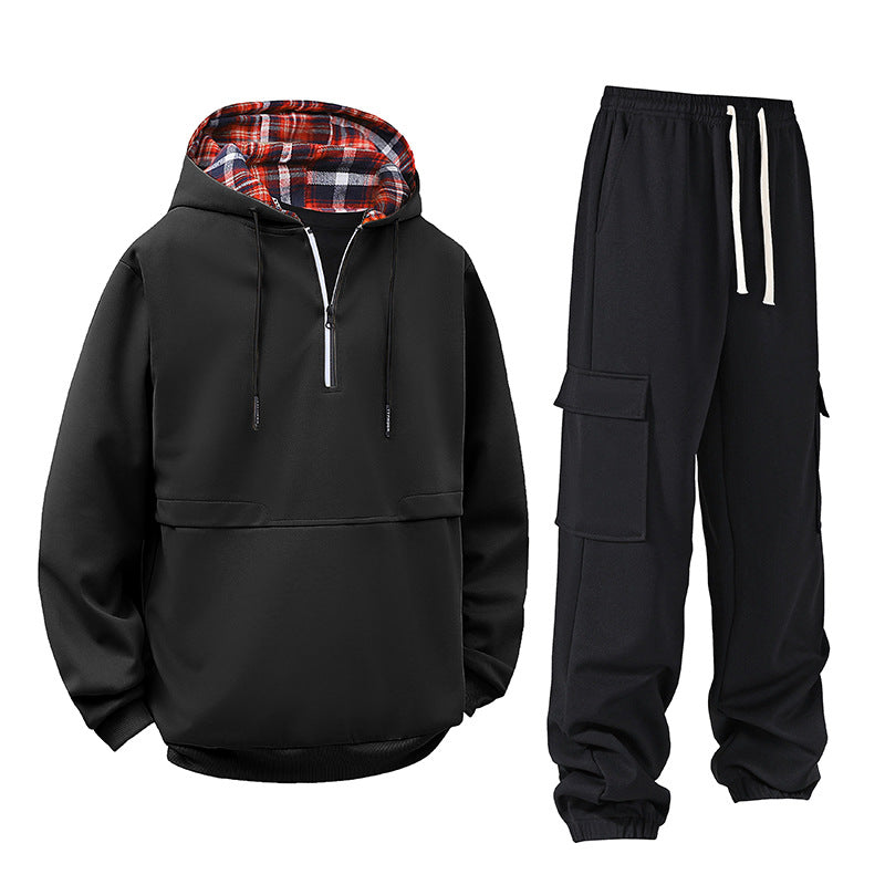 Herren Hoodie Set | Modernes Freizeitset mit Cargo Hose für maximalen Komfort