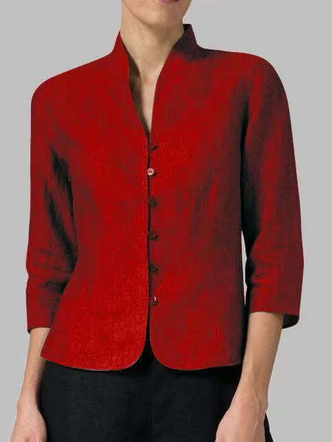 Taillierte Kurzjacke mit Stehkragen – Modern, Elegant & Vielseitig