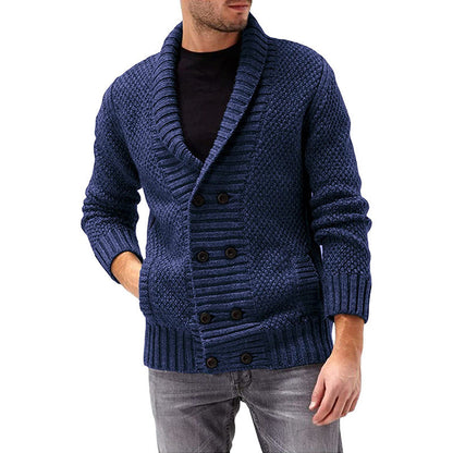 Herren Strickjacke | Doppelte Knopfleiste & Strukturiertes Design | Modern & Komfortabel