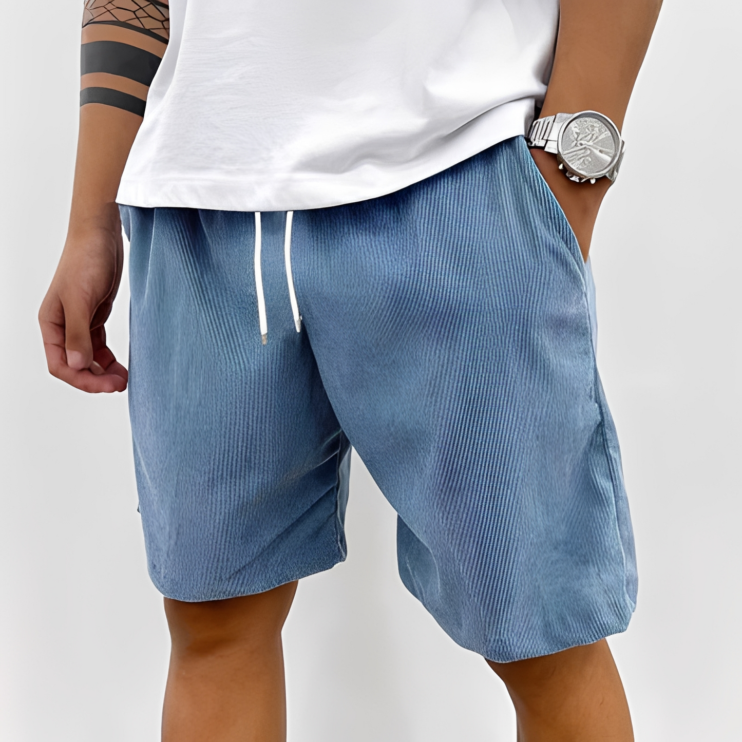 Herren Sommer-Shorts mit verstellbarem Bund – Leichte Freizeitshorts für Alltag, Urlaub und warme Tage