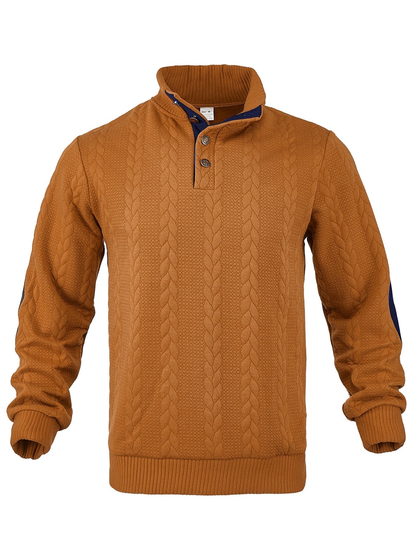 Strickpullover Herren | Hoher Kragen mit Muster für stilvollen Look