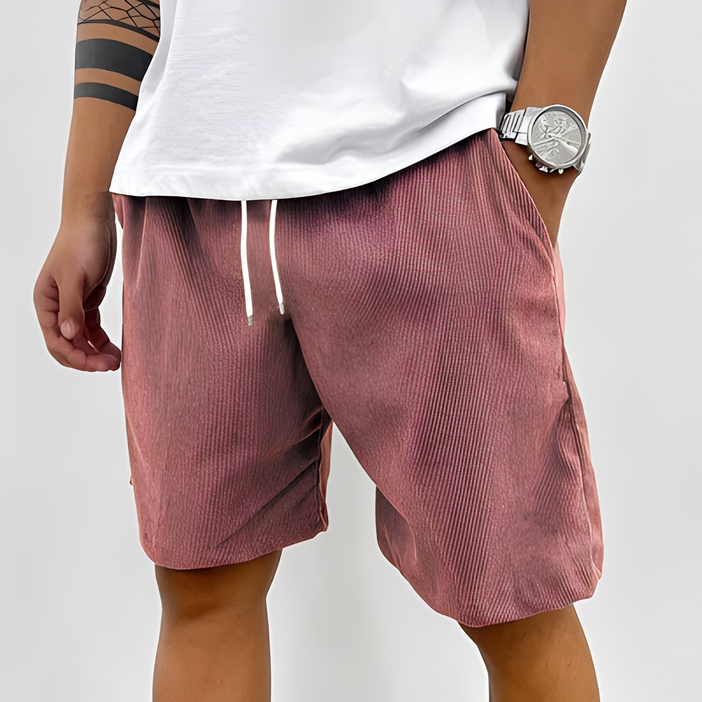 Herren Sommer-Shorts mit verstellbarem Bund – Leichte Freizeitshorts für Alltag, Urlaub und warme Tage