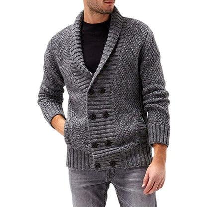Herren Strickjacke | Doppelte Knopfleiste & Strukturiertes Design | Modern & Komfortabel
