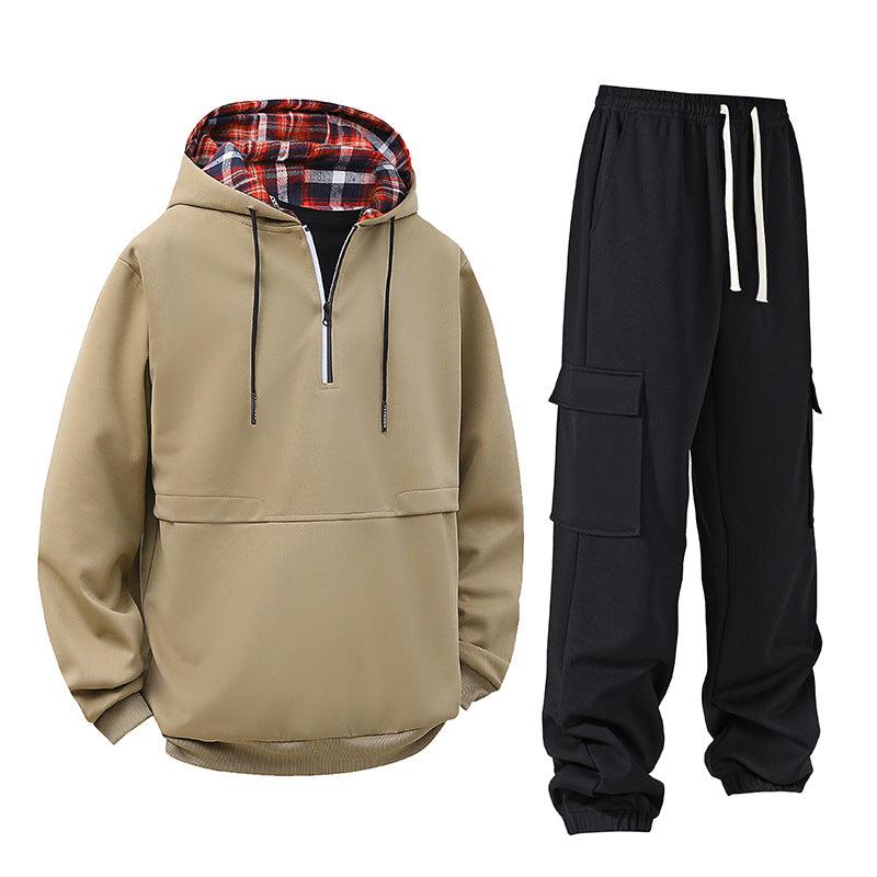 Herren Hoodie Set | Modernes Freizeitset mit Cargo Hose für maximalen Komfort