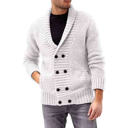 Herren Strickjacke | Doppelte Knopfleiste & Strukturiertes Design | Modern & Komfortabel