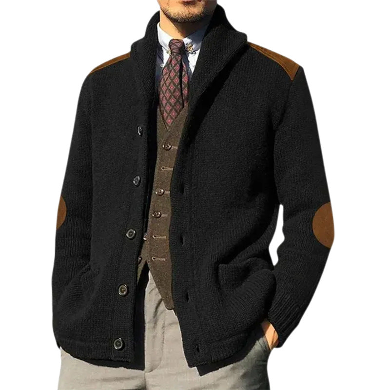 Herren Strickjacke | Klassischer Schalkragen & Elegante Details | Stilvoll & Bequem