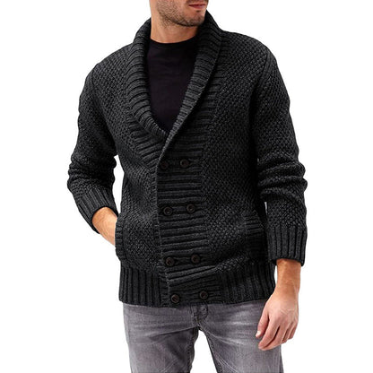 Herren Strickjacke | Doppelte Knopfleiste & Strukturiertes Design | Modern & Komfortabel