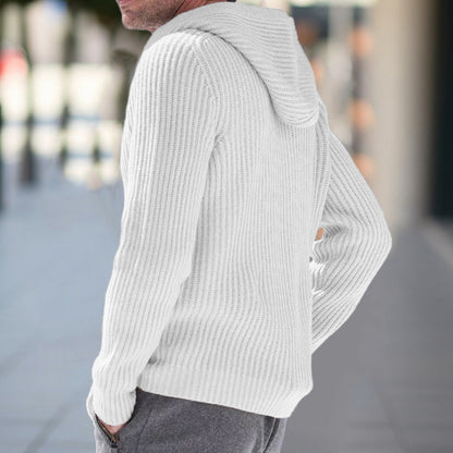 Herren Strickjacke | Kapuze & Praktische Taschen | Modern & Bequem