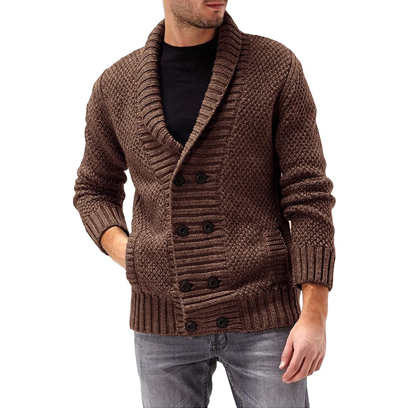 Herren Strickjacke | Doppelte Knopfleiste & Strukturiertes Design | Modern & Komfortabel