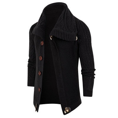 Herren Strickcardigan | Schalkragen & Große Holzknöpfe für Stil & Komfort