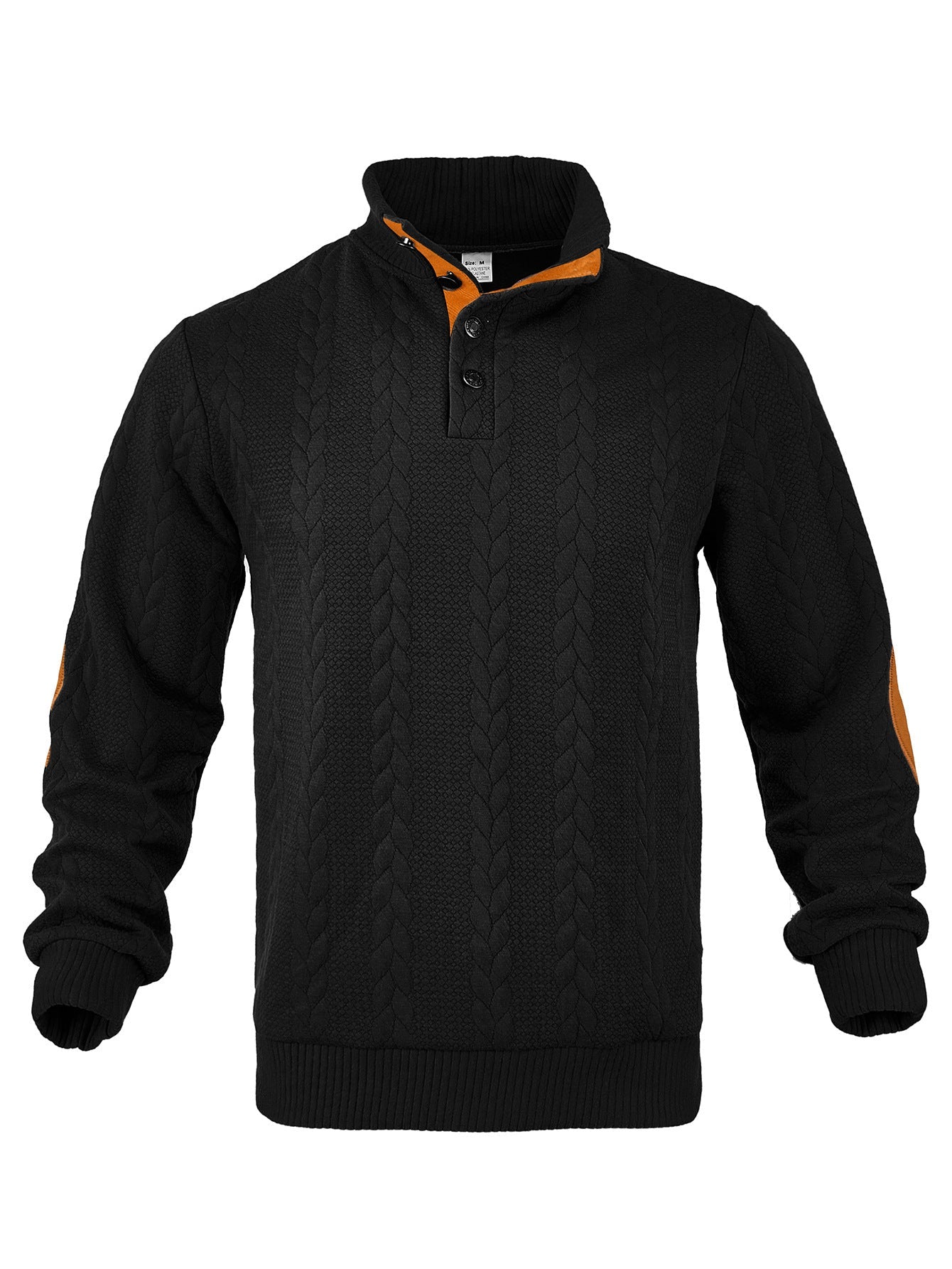 Strickpullover Herren | Hoher Kragen mit Muster für stilvollen Look