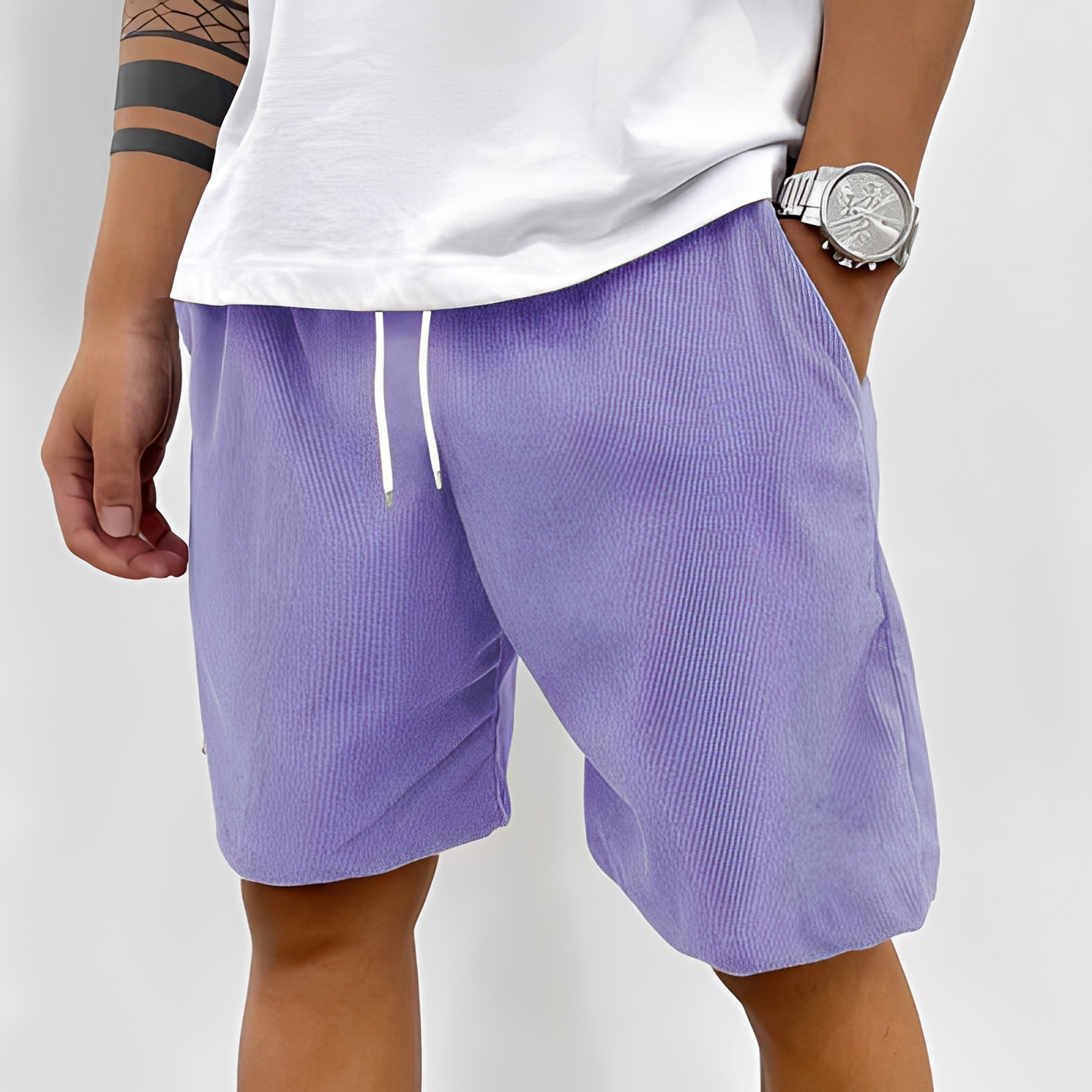 Herren Sommer-Shorts mit verstellbarem Bund – Leichte Freizeitshorts für Alltag, Urlaub und warme Tage
