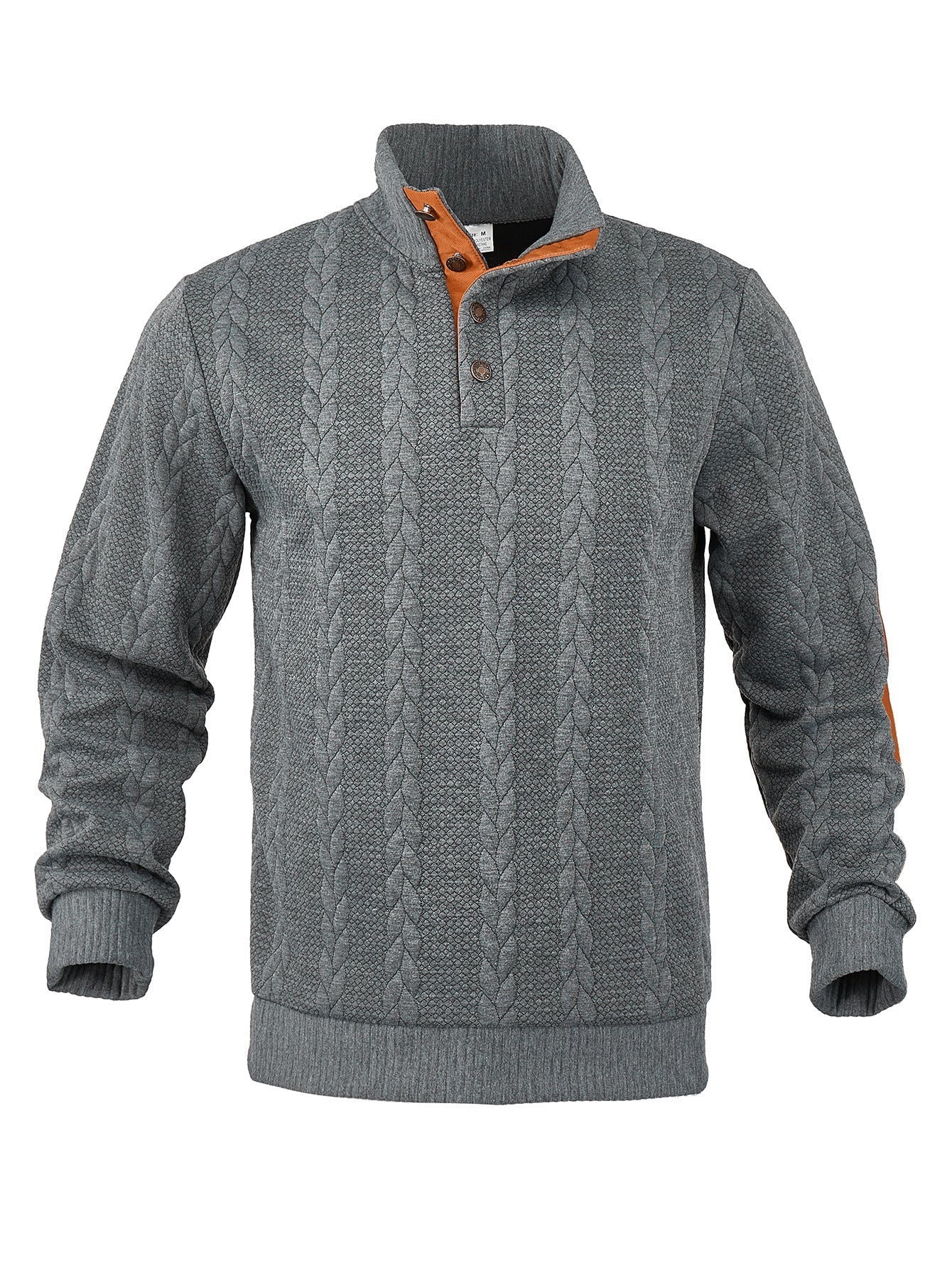 Strickpullover Herren | Hoher Kragen mit Muster für stilvollen Look