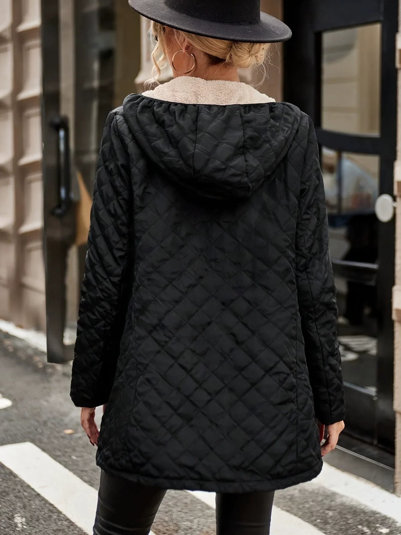 Joliette | Damen Steppjacke mit Kapuze, Relaxed Fit & Fleecefutter