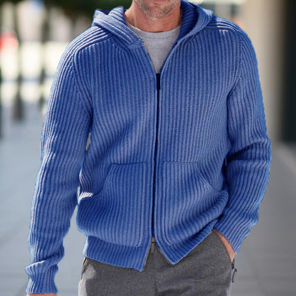 Herren Strickjacke | Kapuze & Praktische Taschen | Modern & Bequem