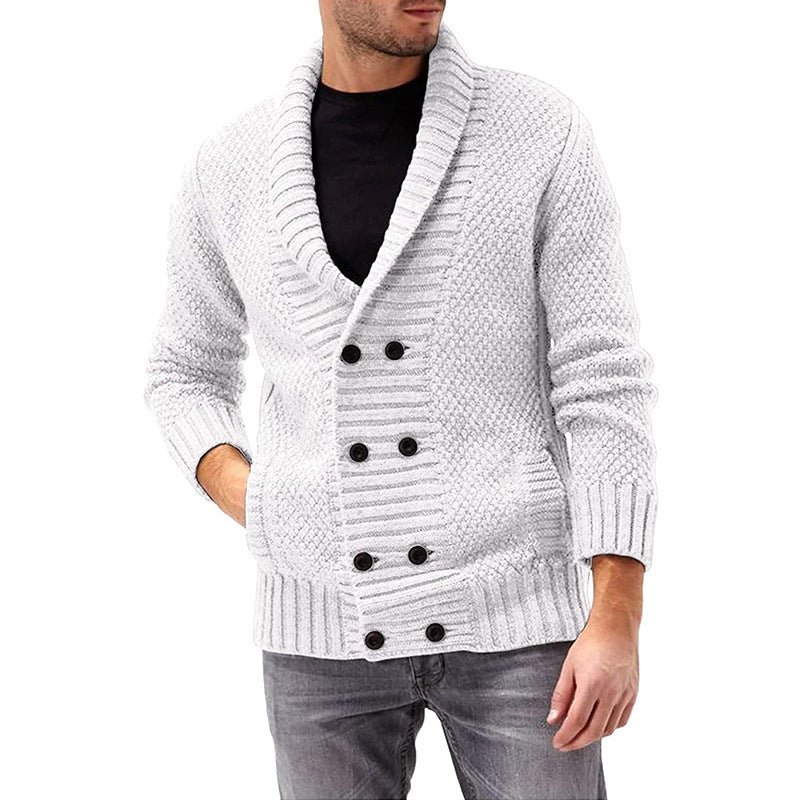 Herren Strickjacke | Doppelte Knopfleiste & Strukturiertes Design | Modern & Komfortabel