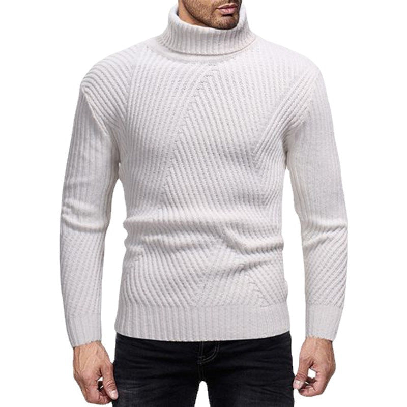 Herren Strickpullover | Moderner Rollkragen | Strukturierter Look & Komfort