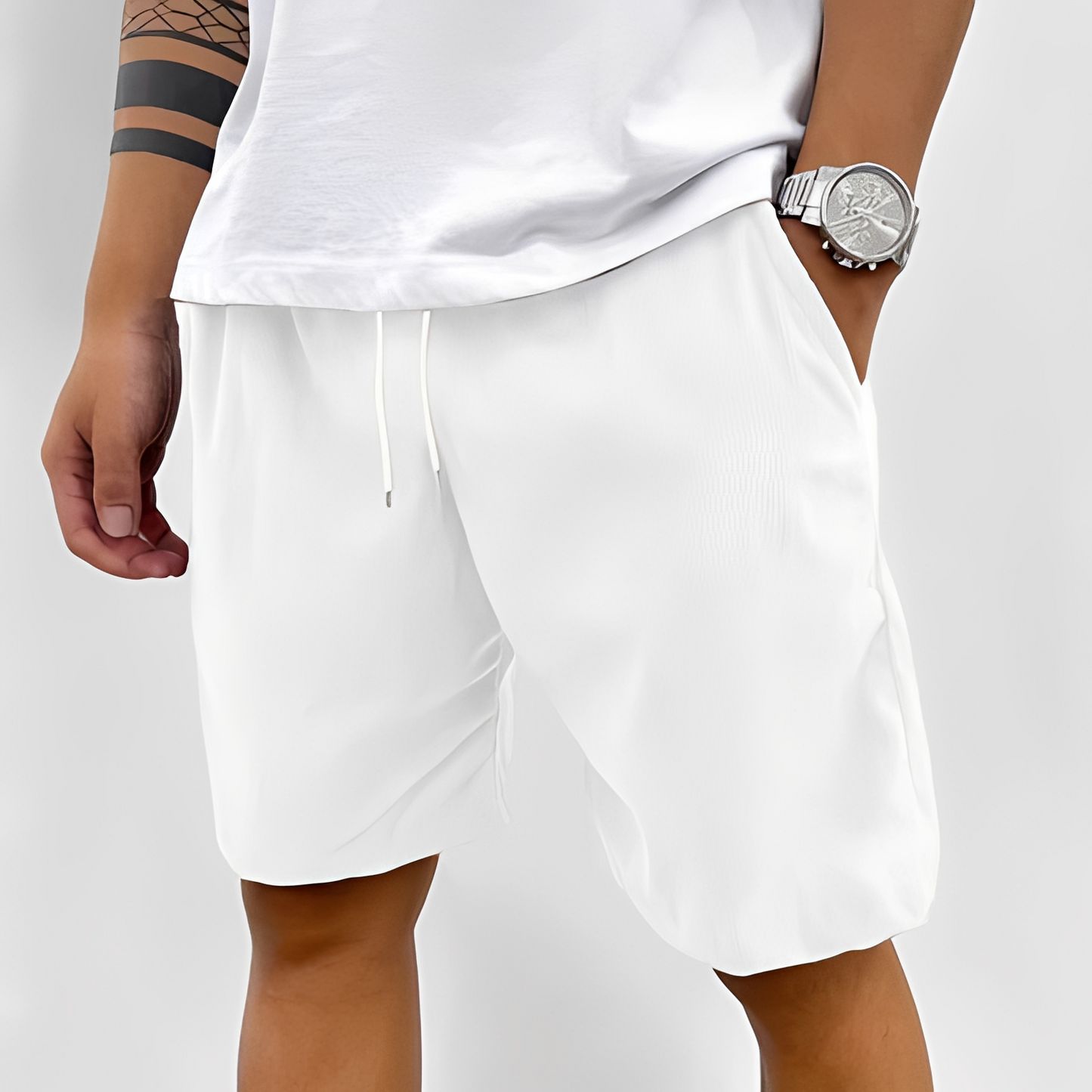Herren Sommer-Shorts mit verstellbarem Bund – Leichte Freizeitshorts für Alltag, Urlaub und warme Tage