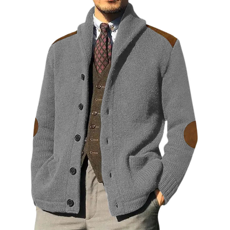 Herren Strickjacke | Klassischer Schalkragen & Elegante Details | Stilvoll & Bequem