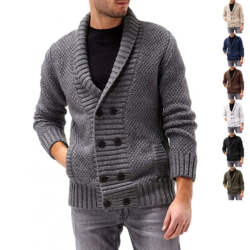 Herren Strickjacke | Doppelte Knopfleiste & Strukturiertes Design | Modern & Komfortabel