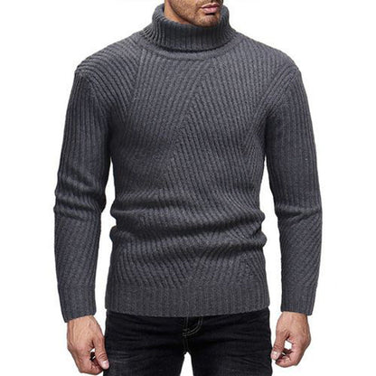 Herren Strickpullover | Moderner Rollkragen | Strukturierter Look & Komfort