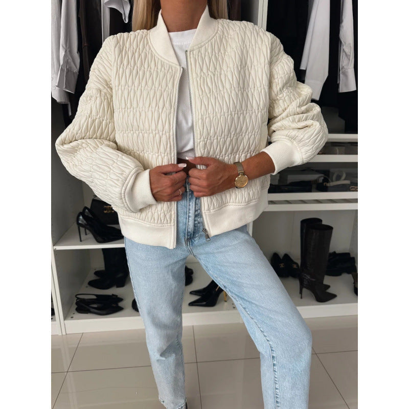 Cleora | Damen Stepp Bomberjacke leicht mit Reißverschluss