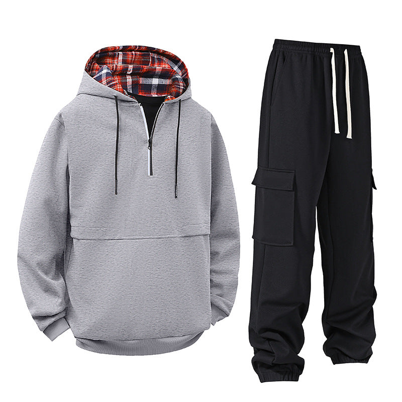 Herren Hoodie Set | Modernes Freizeitset mit Cargo Hose für maximalen Komfort