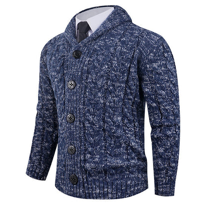 Herren Strickcardigan | Zopfmuster & Eleganter Schalkragen für Stil & Komfort
