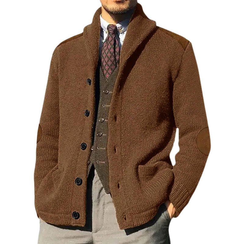 Herren Strickjacke | Klassischer Schalkragen & Elegante Details | Stilvoll & Bequem