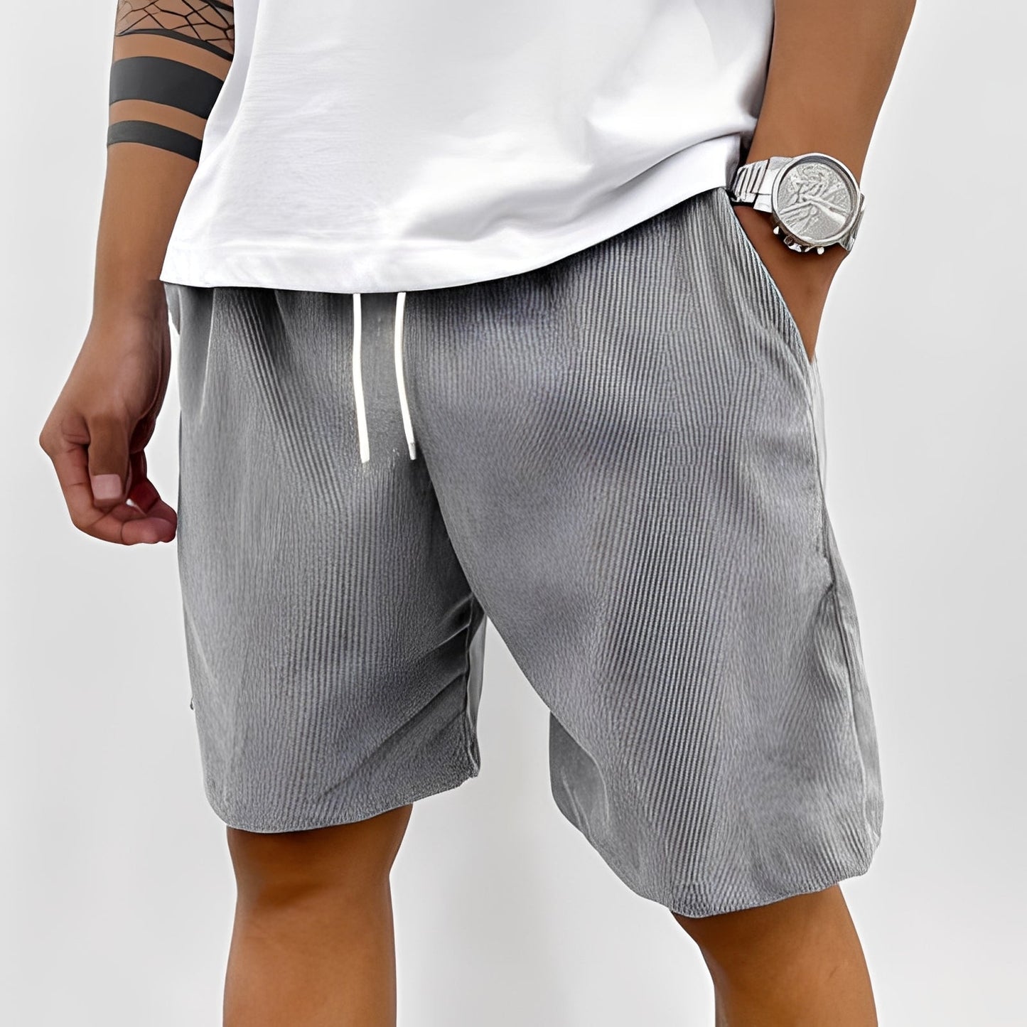 Herren Sommer-Shorts mit verstellbarem Bund – Leichte Freizeitshorts für Alltag, Urlaub und warme Tage