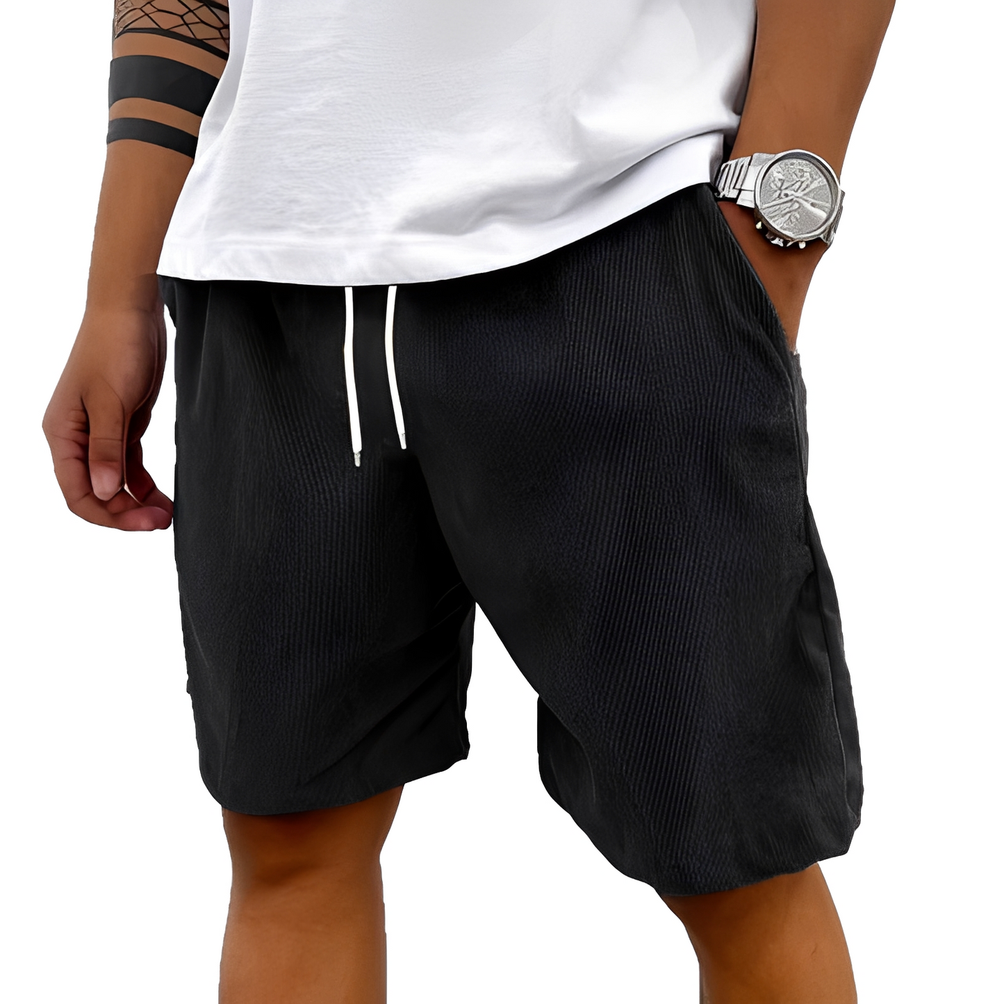 Herren Sommer-Shorts mit verstellbarem Bund – Leichte Freizeitshorts für Alltag, Urlaub und warme Tage