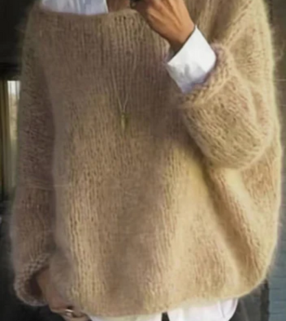 Silwenne | Damen Oversize Strickpullover – Weicher & Gemütlicher Winterpullover für Alltag & Freizeit