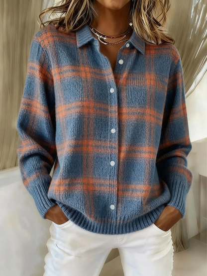 Damen Flanellbluse | Warme Karobluse aus weichem Flanell für die kühle Jahreszeit
