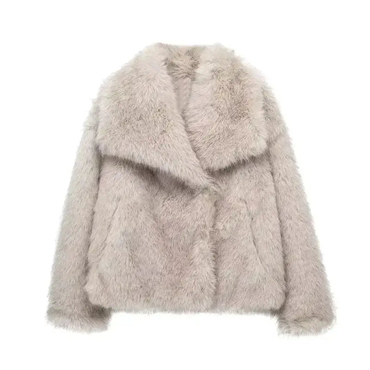 Oversize-Felljacke Damen | Kuscheliger Statement-Style für Alltag & City