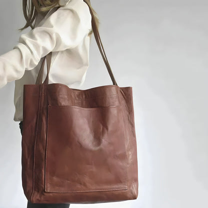 Sorwina | Elegante Damen Schultertasche in Lederoptik – Große Handtasche für Alltag, Büro & Freizeit mit Hochwertigem Design