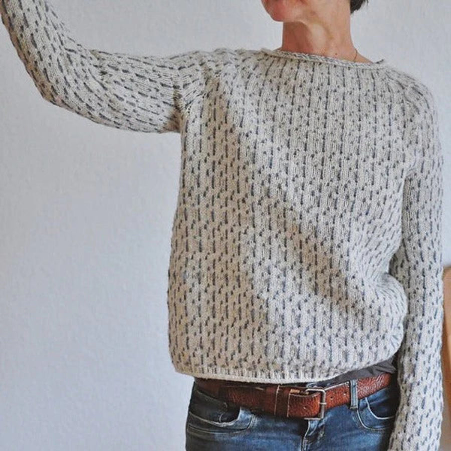 Warmer Norweger Pullover Damen Rundhals | Klassischer Strick für Winter & Alltag