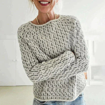 Warmer Norweger Pullover Damen Rundhals | Klassischer Strick für Winter & Alltag