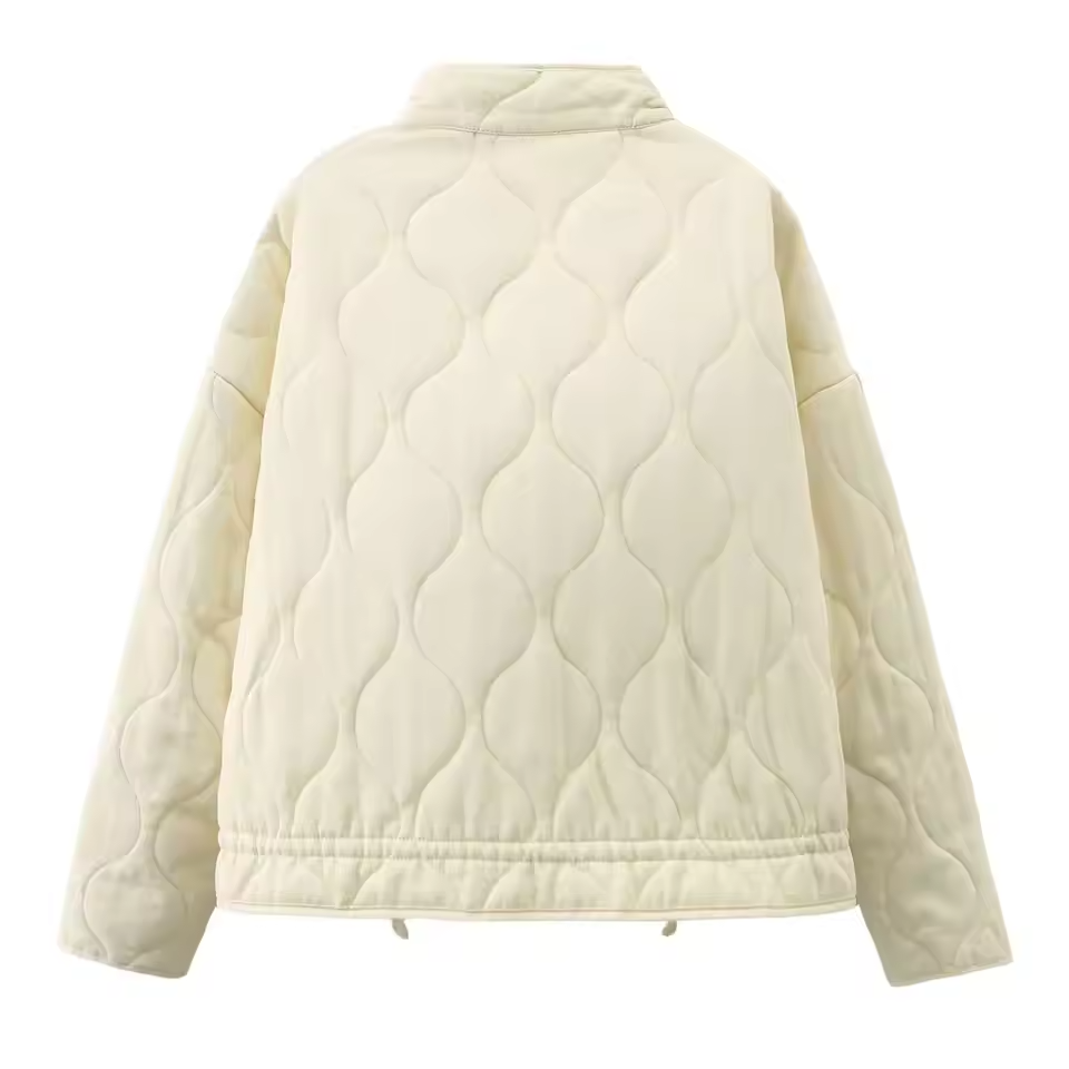 Kuschelige Winterjacke Damen | Stylische Übergangsjacke mit praktischen Taschen