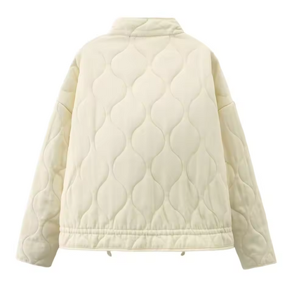 Kuschelige Winterjacke Damen | Stylische Übergangsjacke mit praktischen Taschen