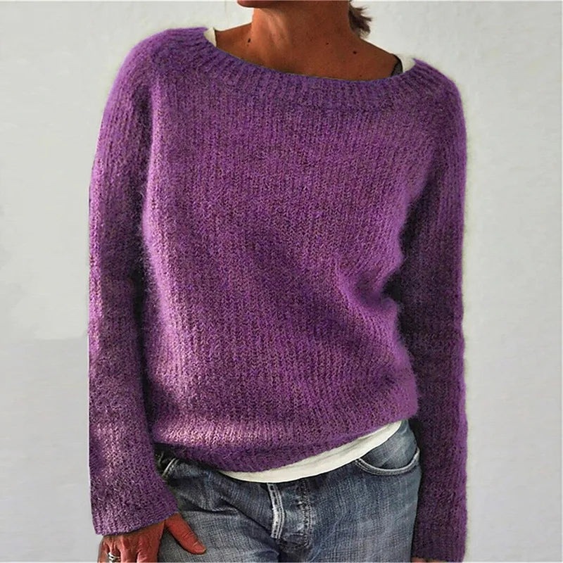 Warmer Norweger Pullover Damen Rundhals | Klassischer Strick für Winter & Alltag