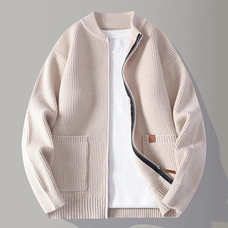 Herren Strickjacke mit Modernem Reißverschluss | Stilvoll, bequem und vielseitig