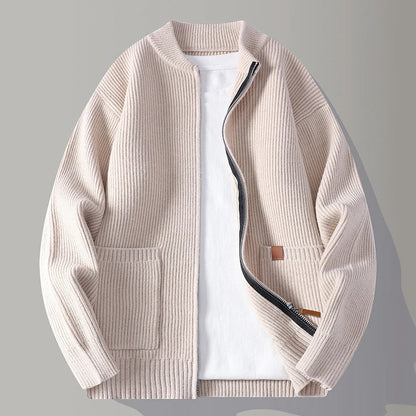 Herren Strickjacke mit Modernem Reißverschluss | Stilvoll, bequem und vielseitig