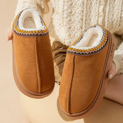 Seraphina-Rose | Damen Winter Hausschuhe Mules mit weichem Futter & Anti-Rutsch Sohle