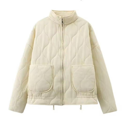 Kuschelige Winterjacke Damen | Stylische Übergangsjacke mit praktischen Taschen