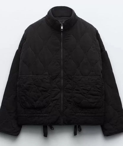 Kuschelige Winterjacke Damen | Stylische Übergangsjacke mit praktischen Taschen