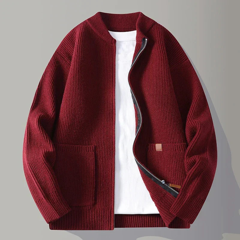 Herren Strickjacke mit Modernem Reißverschluss | Stilvoll, bequem und vielseitig