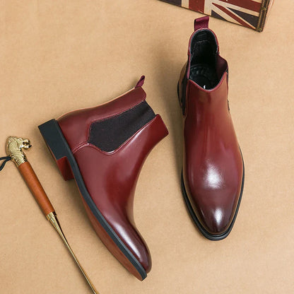 Northam | Herren Chelsea Slip-On Ankle Boots mit roter Sohle & Klassischem Design