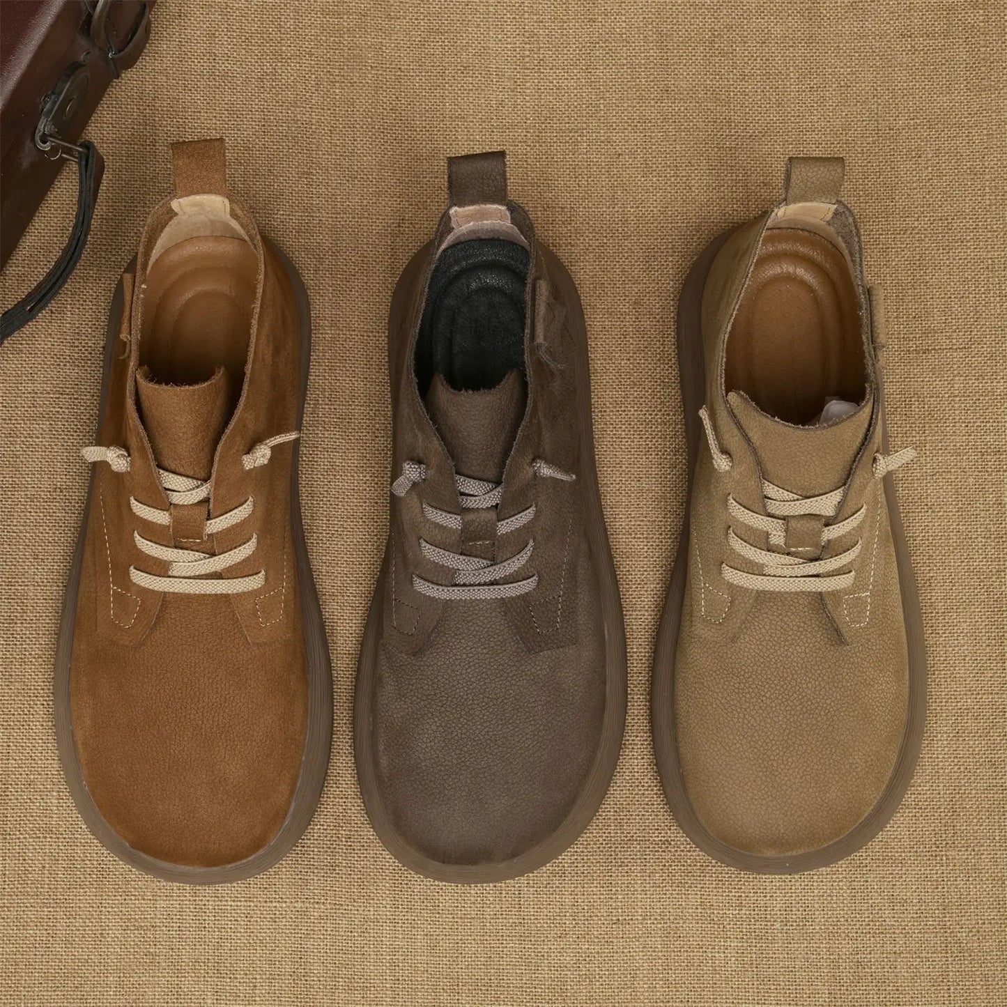 Ludlow | Herren Vintage Ankle Boots mit Weicher Sohle & Schnürung für Arbeit & Freizeit