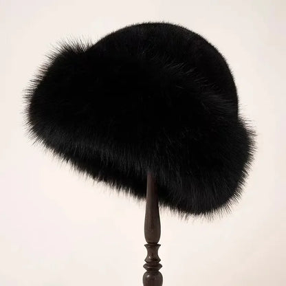 Eleganter Kunstpelz-Hut Damen | Luxuriöser Winter-Style & Wärme